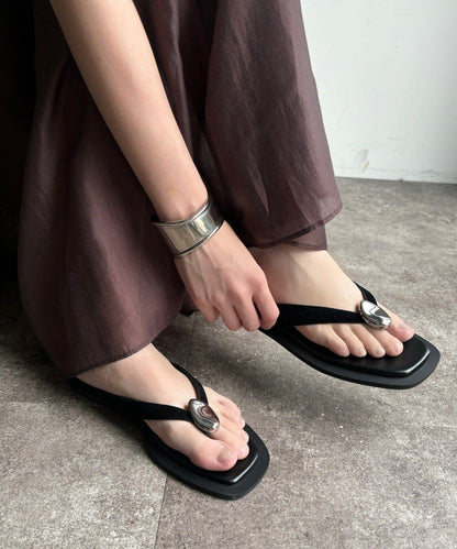 金屬裝飾 夾趾 涼鞋