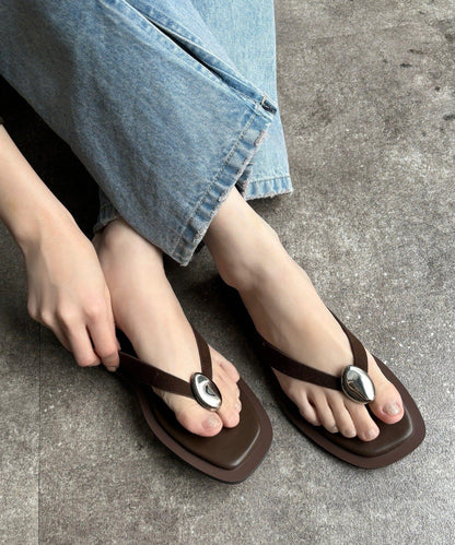 金屬裝飾 夾趾 涼鞋