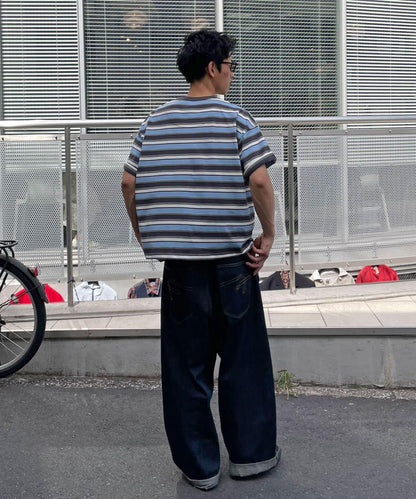 條紋/純色亨利領T恤