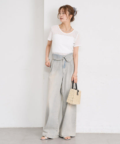 蕾絲設計 T恤