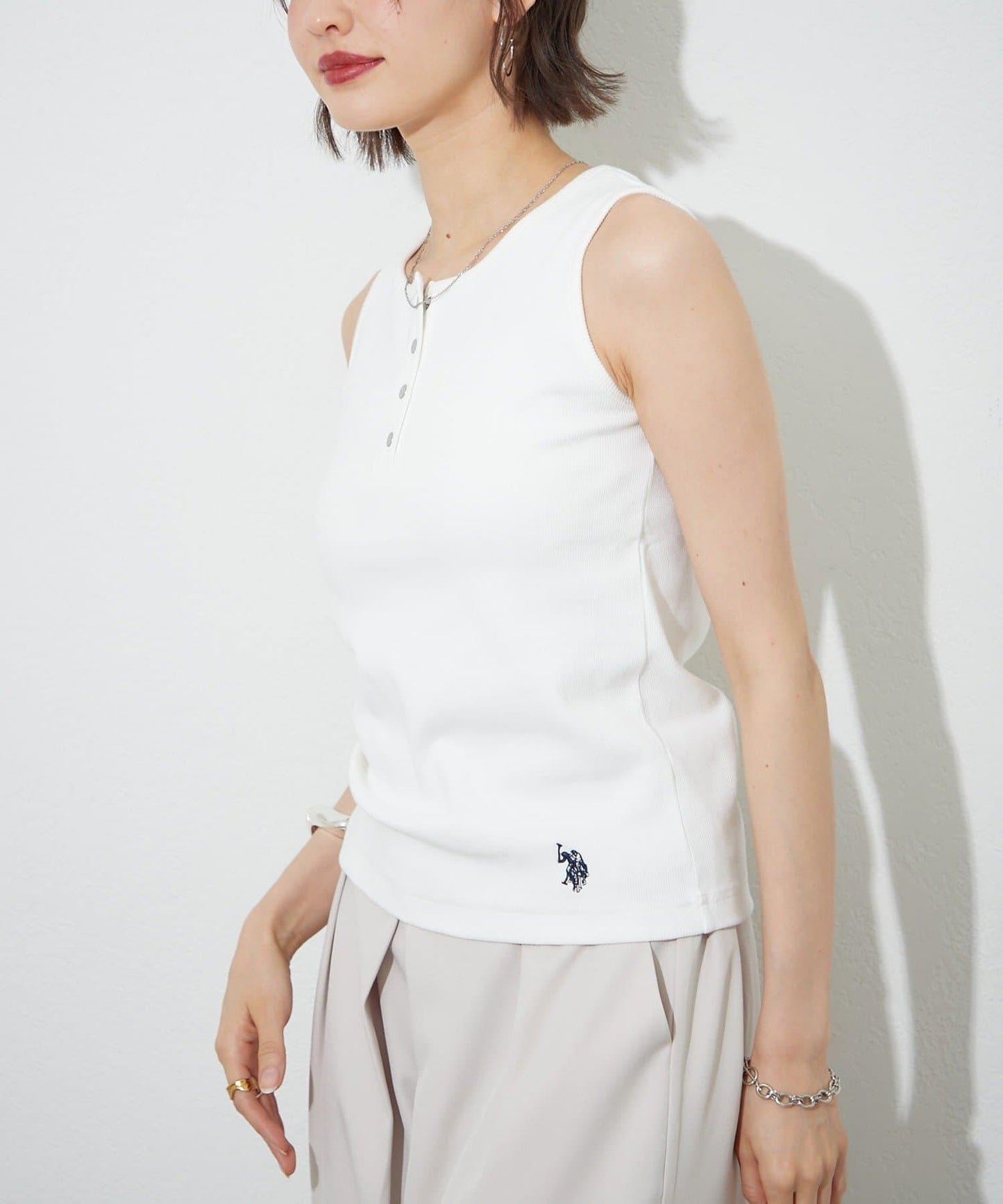 U.S. POLO ASSN. ×RMAF 亨利領背心