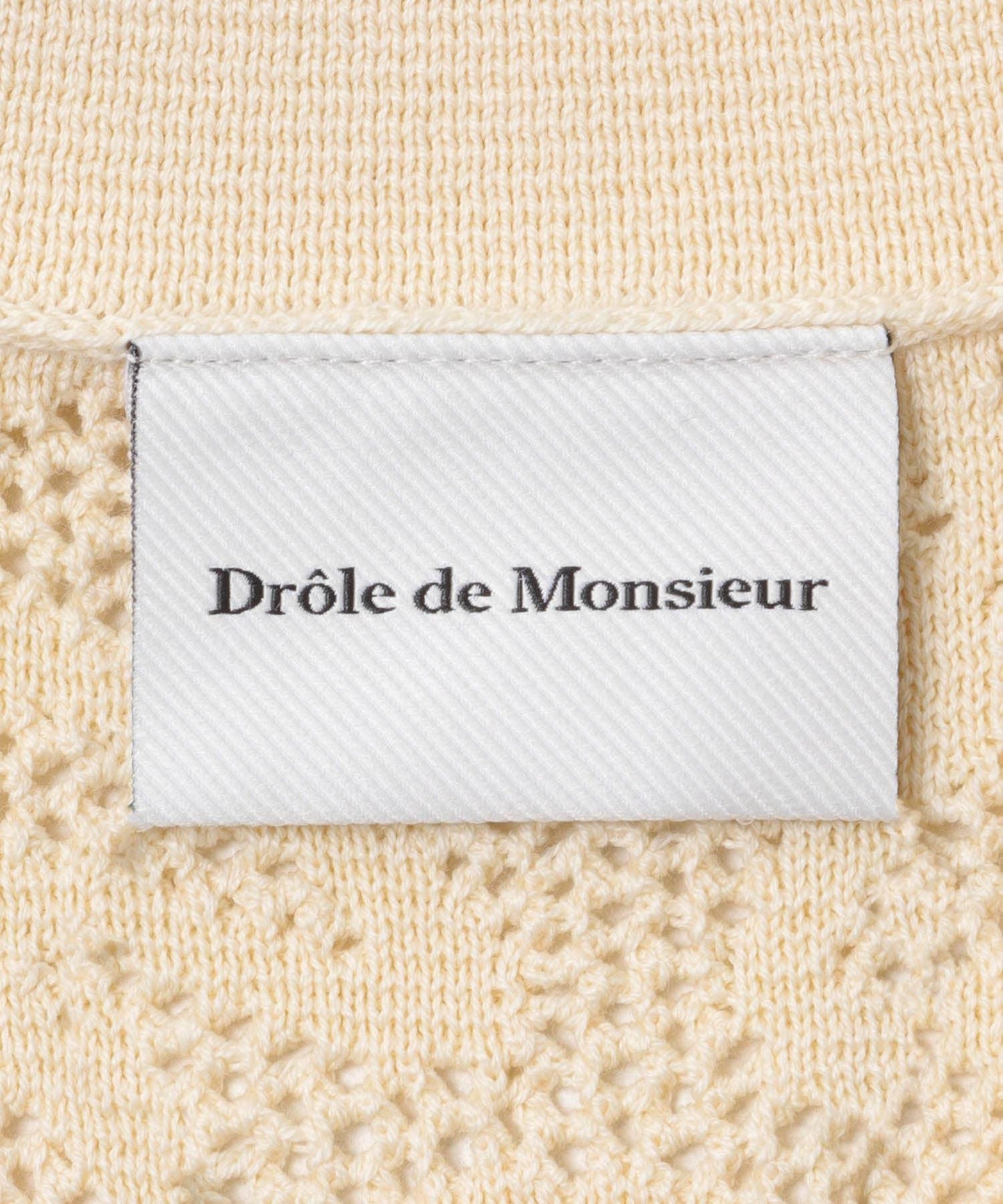 Drole de Monsieur 蕾絲針織襯衫