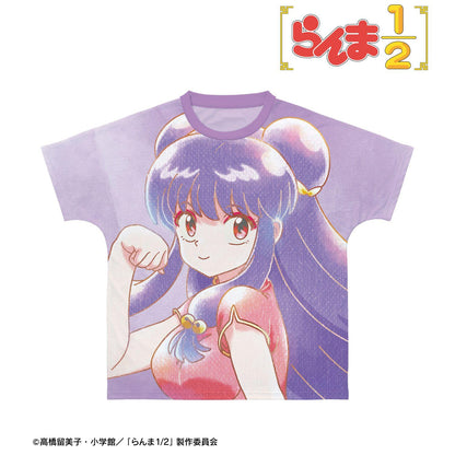 亂馬1/2（亂馬1/2） Ani-Art aqua label シャンプー 全幅印花T恤 男女同款 M款