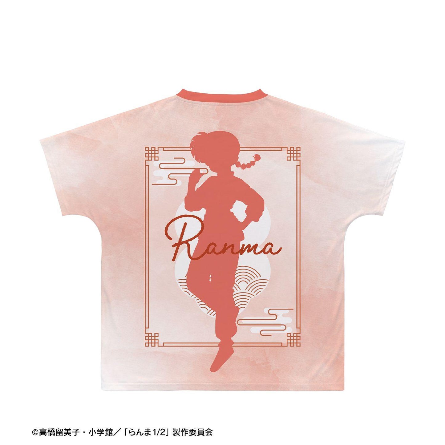 亂馬1/2（亂馬1/2） Ani-Art aqua label系列 らんま 全幅印花T恤 XXL款