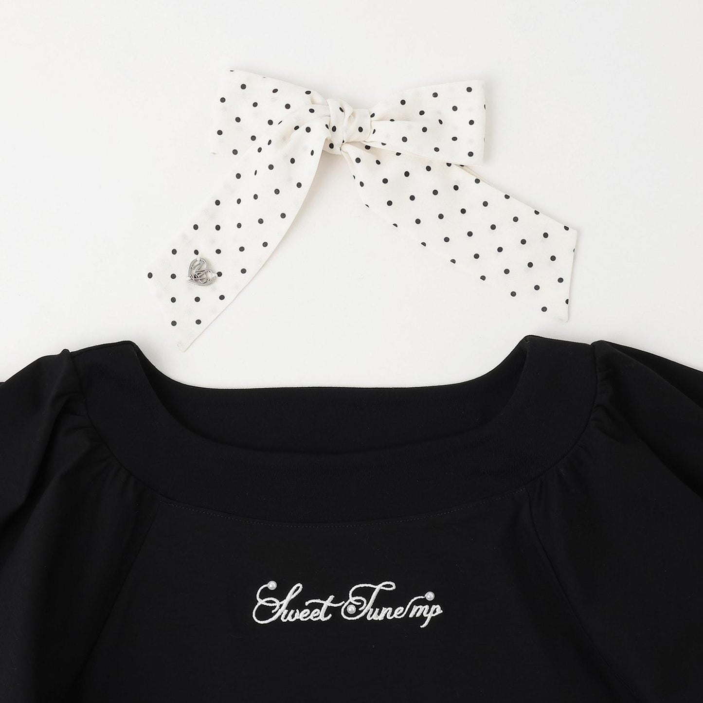 接觸冷感 喇叭袖 蝴蝶結 T恤