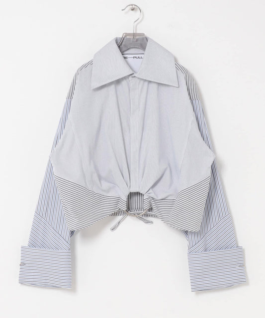RE PULL EAVE CROPPED DRESS SHIRTS 襯衫