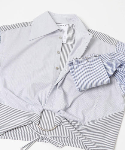 RE PULL EAVE CROPPED DRESS SHIRTS 襯衫