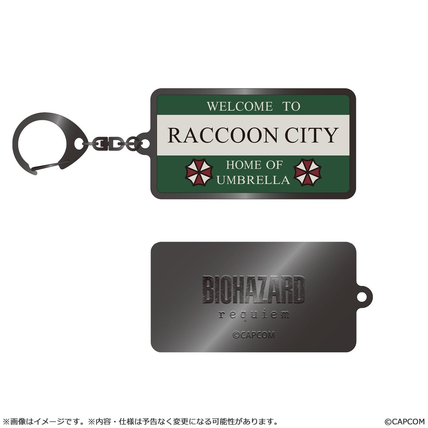 《生化危機》（生化危機） Requiem系列 金屬鑰匙扣 Raccoon City招牌款