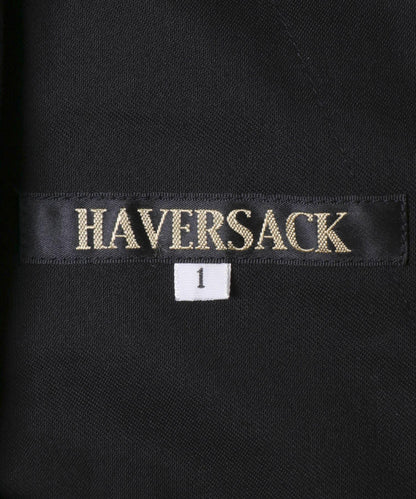 HAVERSACK 寬鬆闊腿 皺感府綢 休閒褲