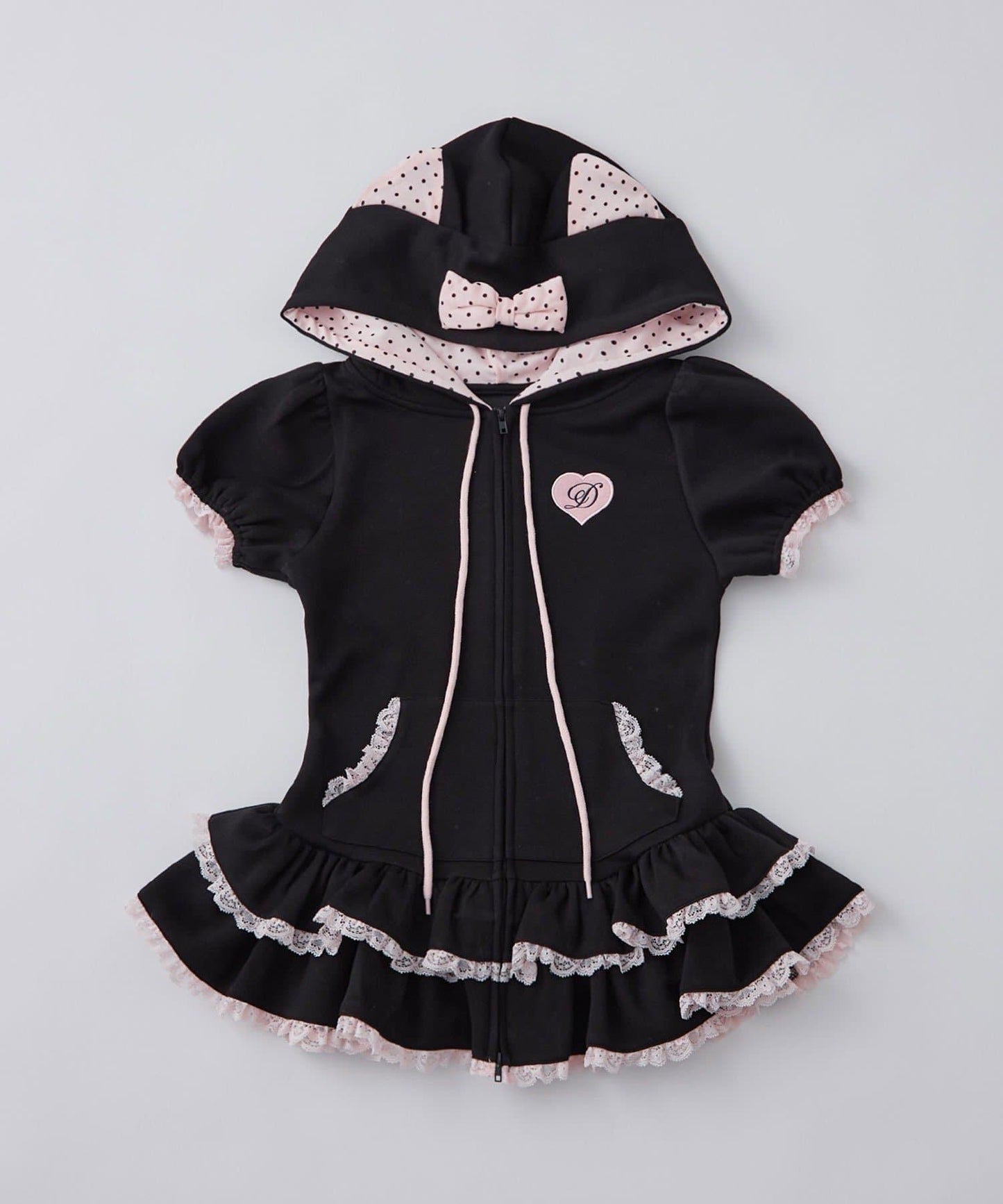 網紅合作款 miko cat hoodie onepiece 連帽連衣裙