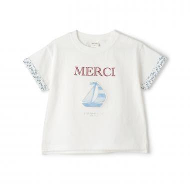 15th MERCI 袖口翻折短袖T恤