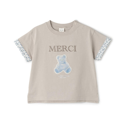 15th MERCI 袖口翻折短袖T恤