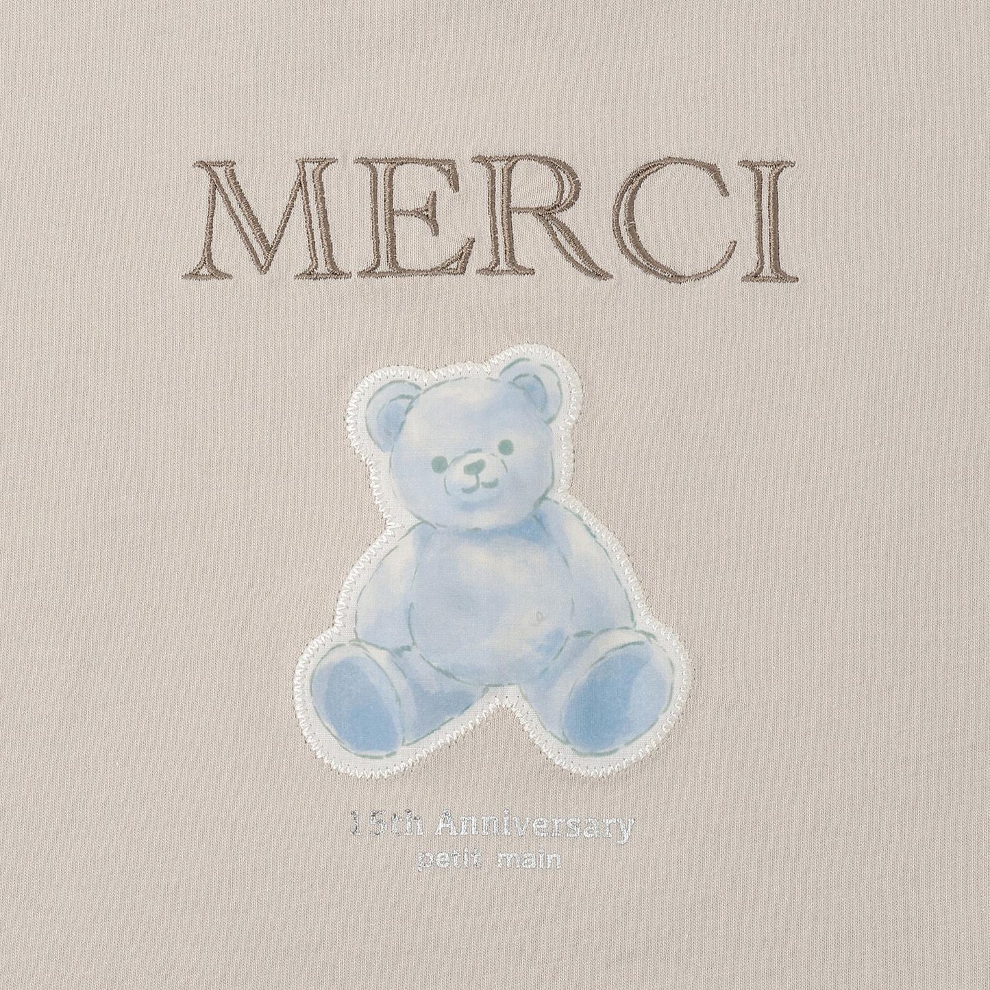 15th MERCI 袖口翻折短袖T恤
