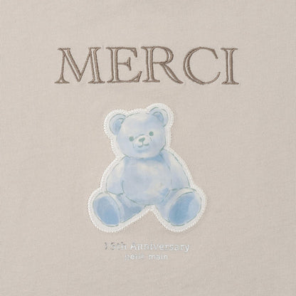 15th MERCI 袖口翻折短袖T恤