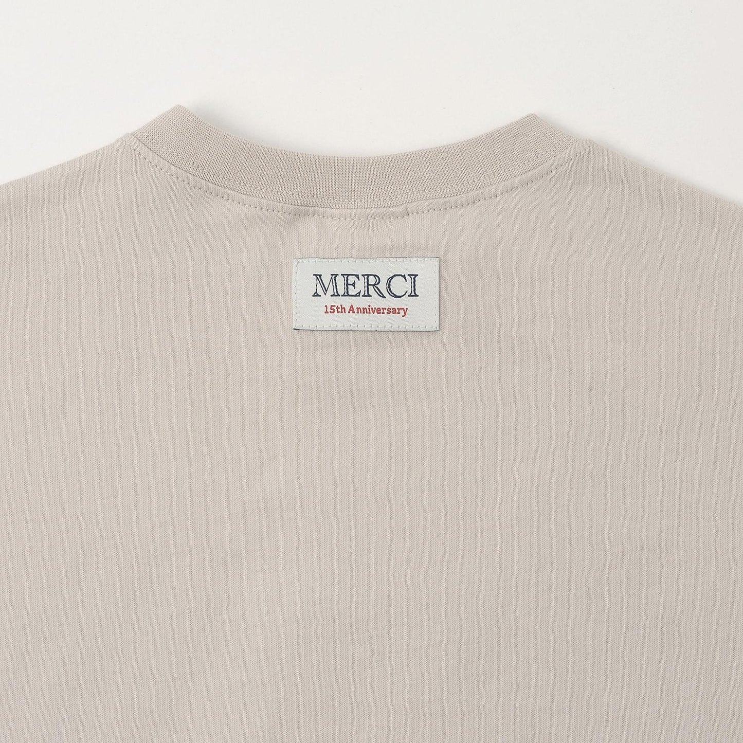 15th MERCI 袖口翻折短袖T恤