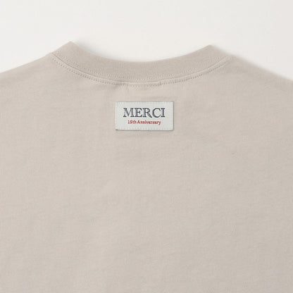 15th MERCI 袖口翻折短袖T恤