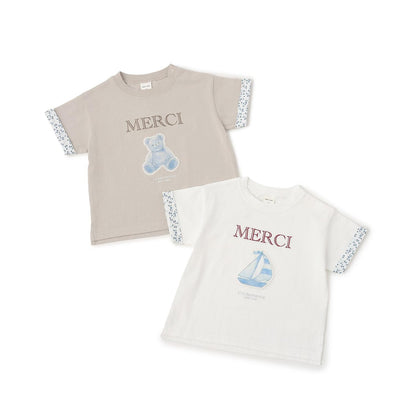 15th MERCI 袖口翻折短袖T恤