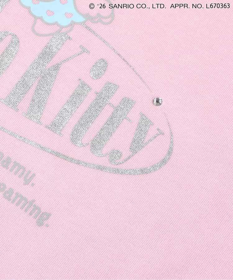 Hello Kitty（Hello Kitty） 天使風撞色領印花T恤