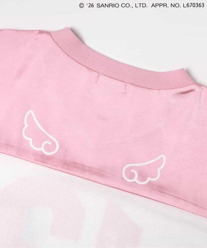 《Hello Kitty》（凱蒂貓） 迷你連衣裙 拼接網紗款