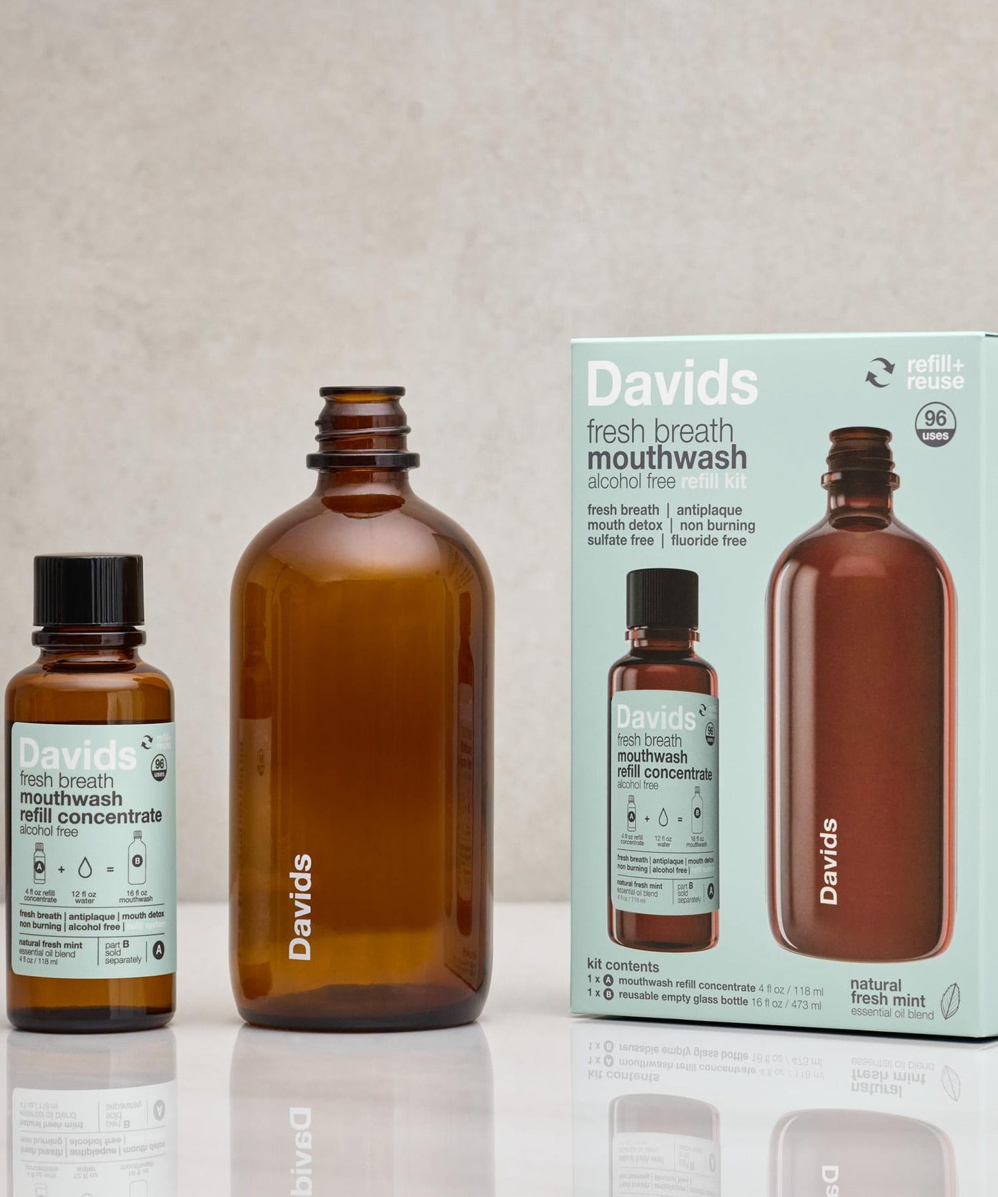 網絡限定 Davids fresh breath mouthwash 漱口水