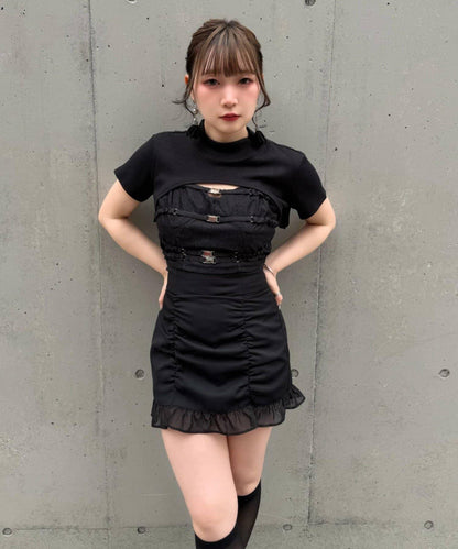 Mavie..7 上衣+腰帶吊帶背心 套裝