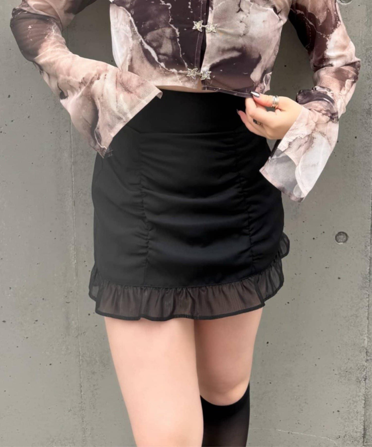 Mavie..7 後背繫帶 迷你裙褲