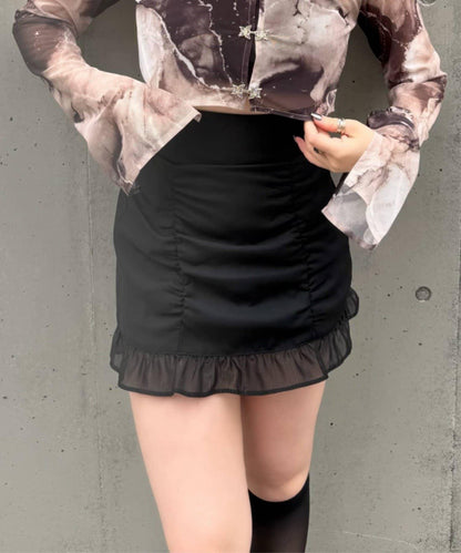 Mavie..7 後背繫帶 迷你裙褲