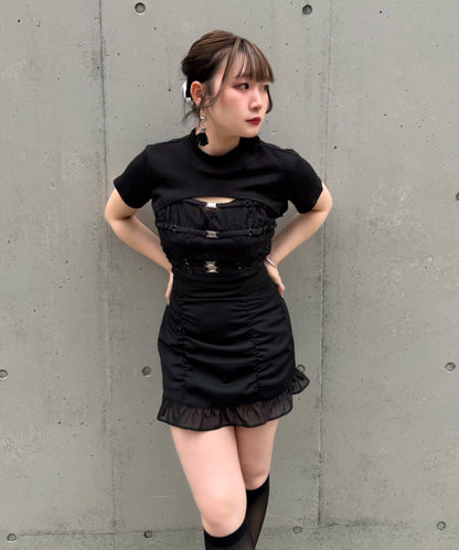 Mavie..7 上衣+腰帶吊帶背心 套裝