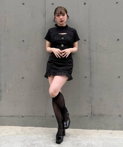 Mavie..7 上衣+腰帶吊帶背心 套裝