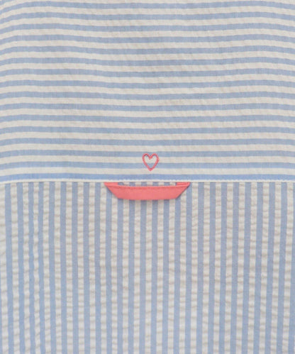 FR刺繡 法式條紋 襯衫