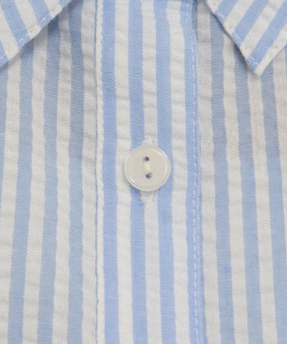 FR刺繡 法式條紋 襯衫