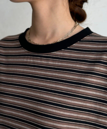 多色條紋 TEE T恤