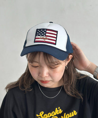 星條旗圖案 網眼 棒球帽