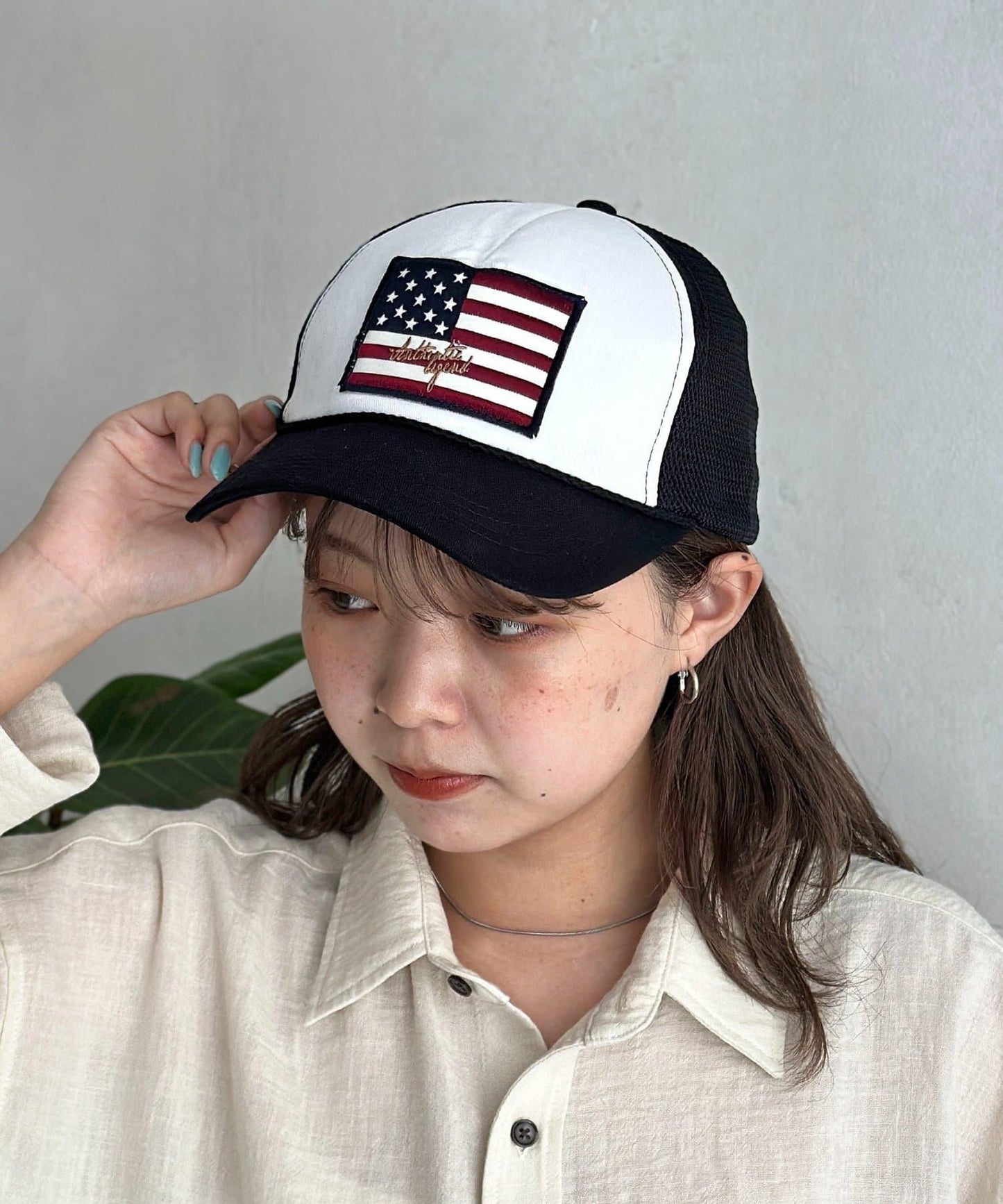 星條旗圖案 網眼 棒球帽
