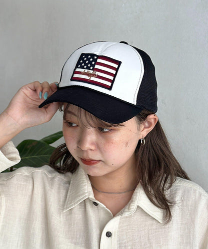 星條旗圖案 網眼 棒球帽