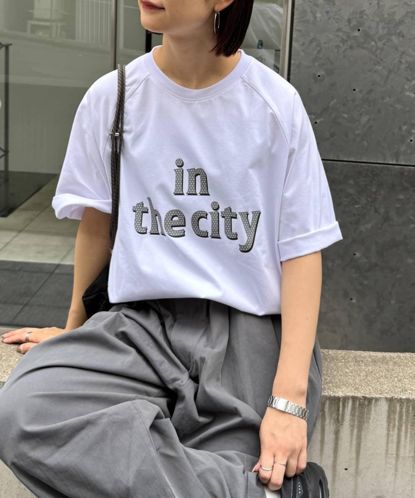 男女同款 波點印花 IN THE CITY Franklin Climbing/フランクリンクライミング T恤
