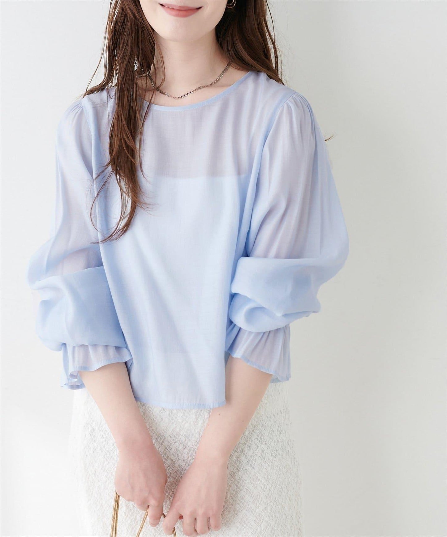 natural couture 蝴蝶結馬甲背心+襯衫套裝