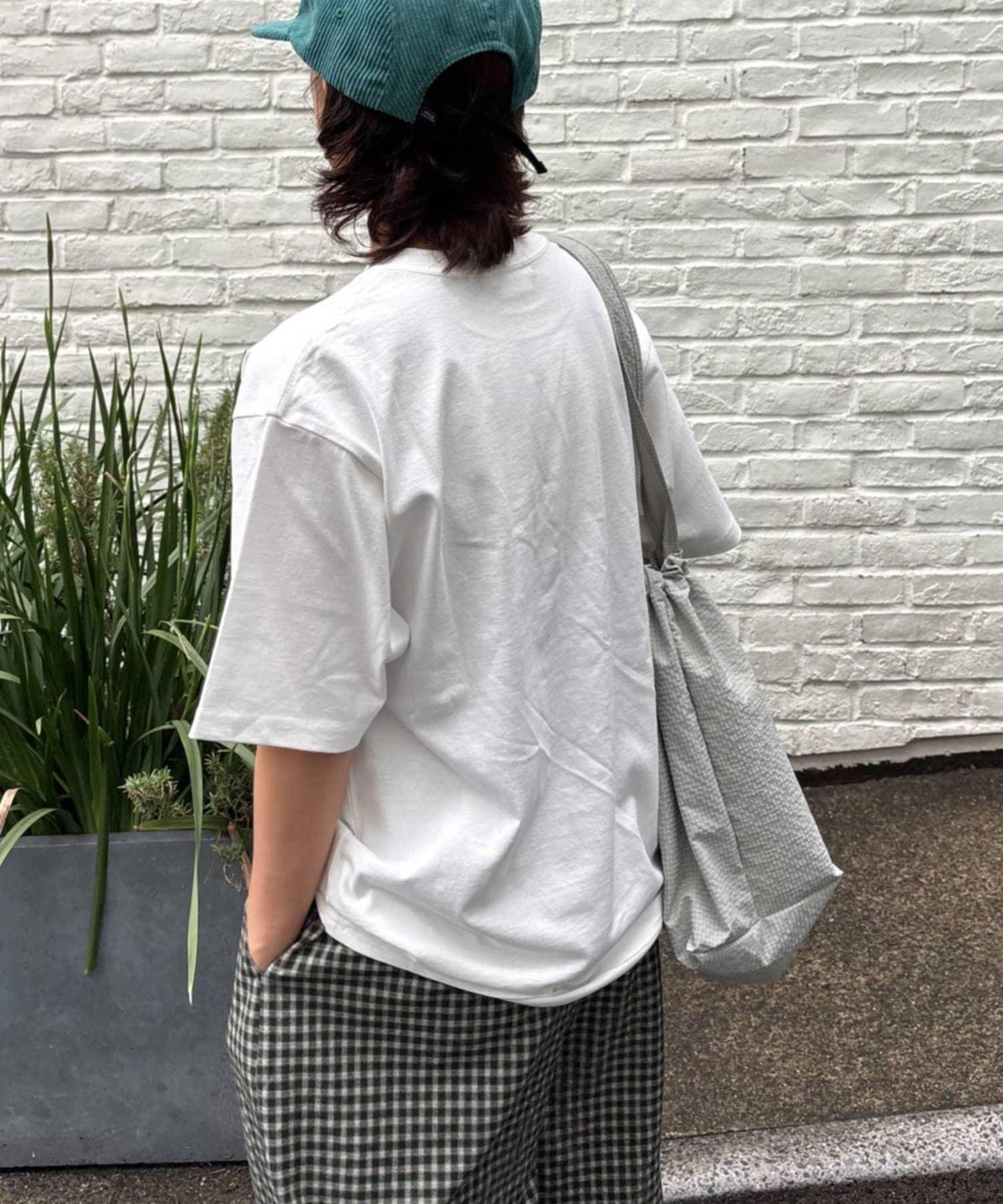 中性手寫字信息Logo短袖T恤