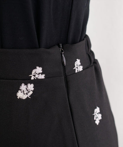 natural couture 花卉圖案 修身 斜紋 直筒半身裙