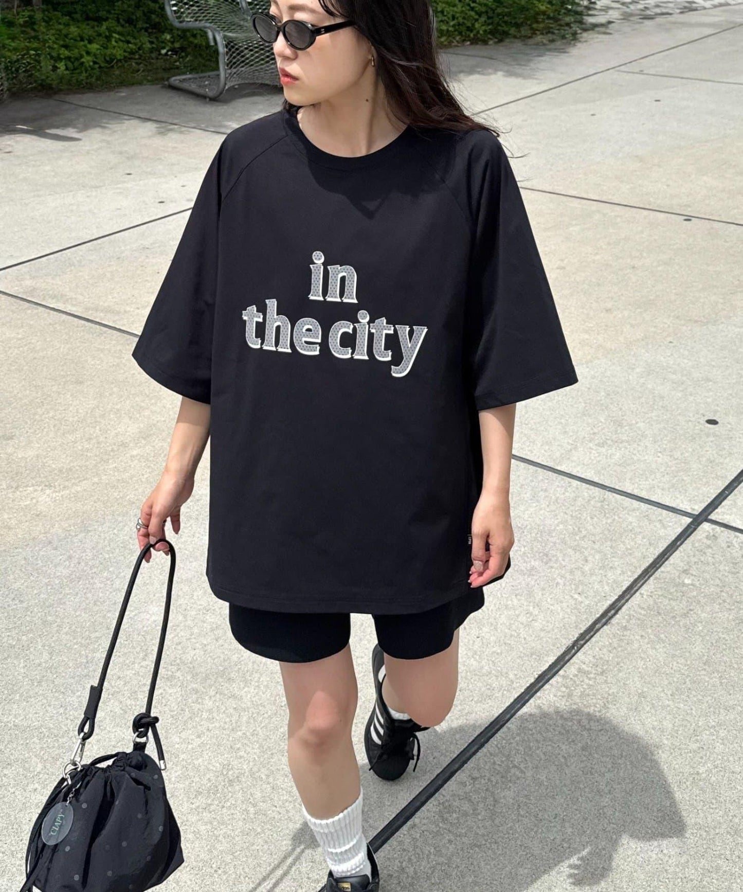 男女同款 波點印花 IN THE CITY Franklin Climbing/フランクリンクライミング T恤
