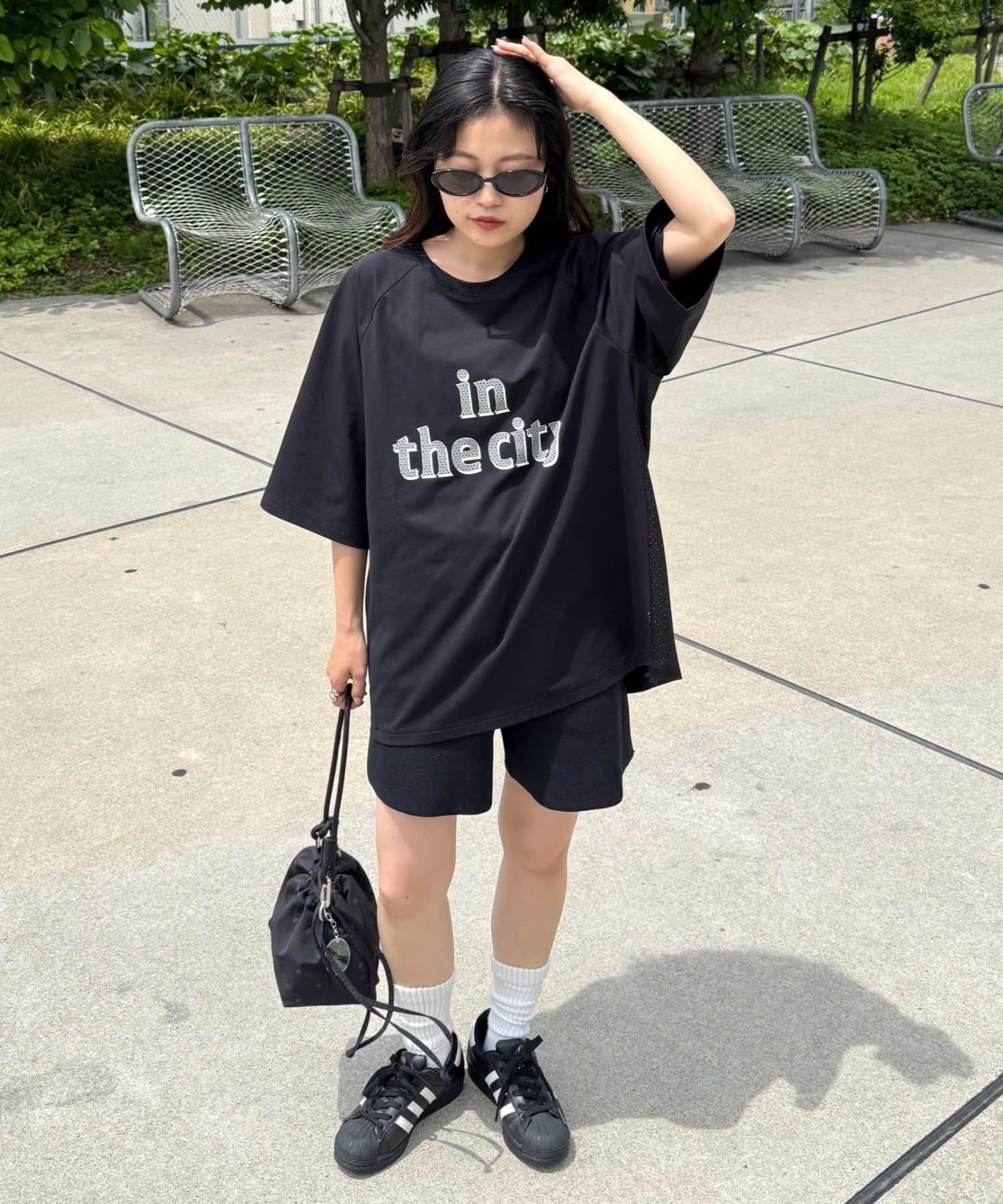 男女同款 波點印花 IN THE CITY Franklin Climbing/フランクリンクライミング T恤
