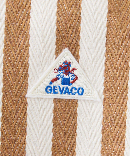 GEVACO/ゲバコ 條紋圖案帆布包