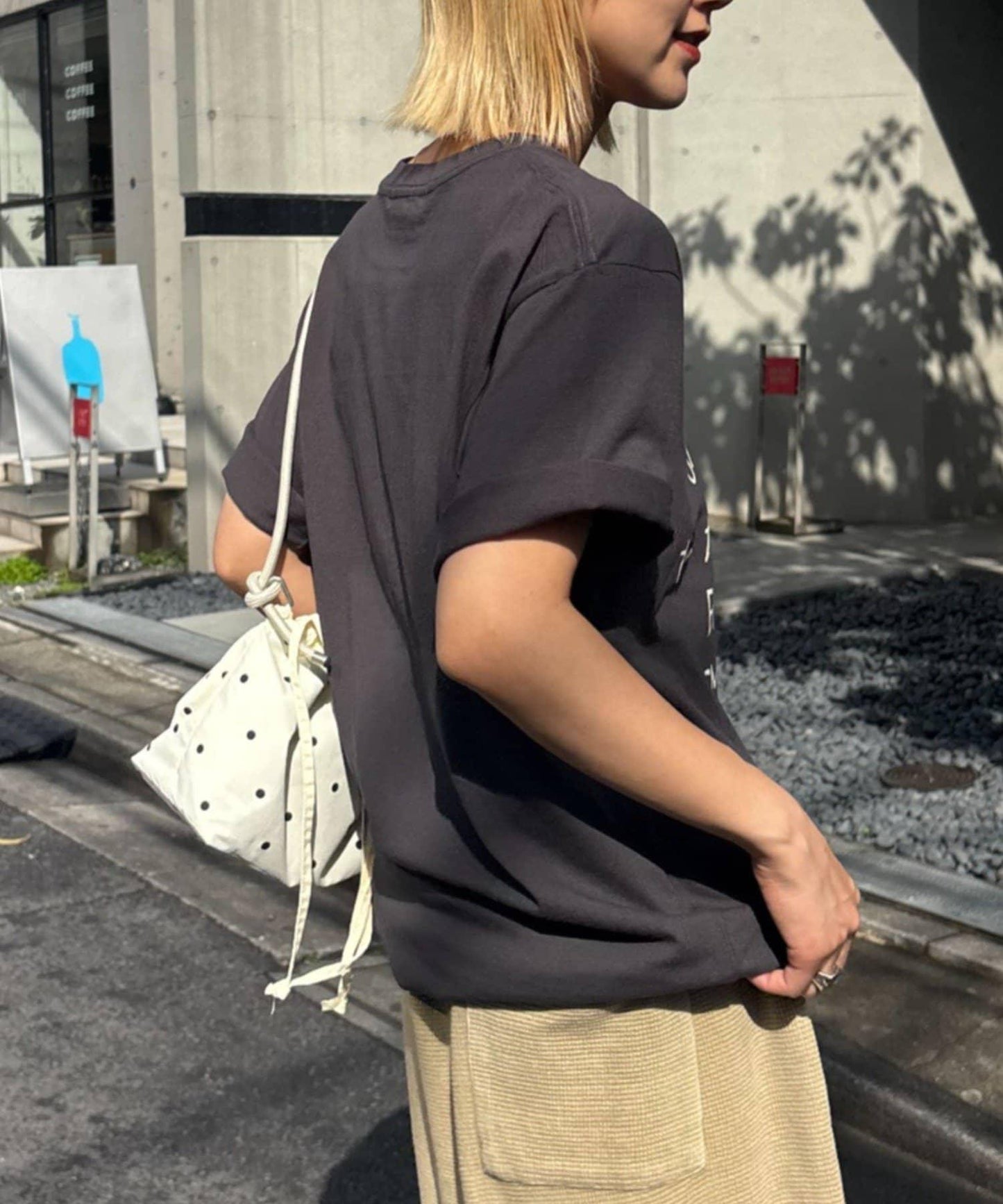 中性手寫字信息Logo短袖T恤