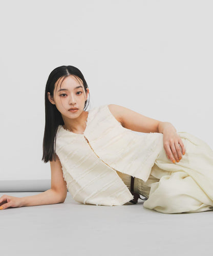 STAFF DESIGN PROJECT 流蘇條紋馬甲