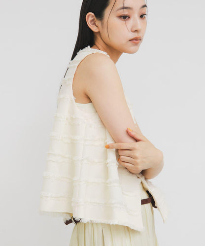 STAFF DESIGN PROJECT 流蘇條紋馬甲