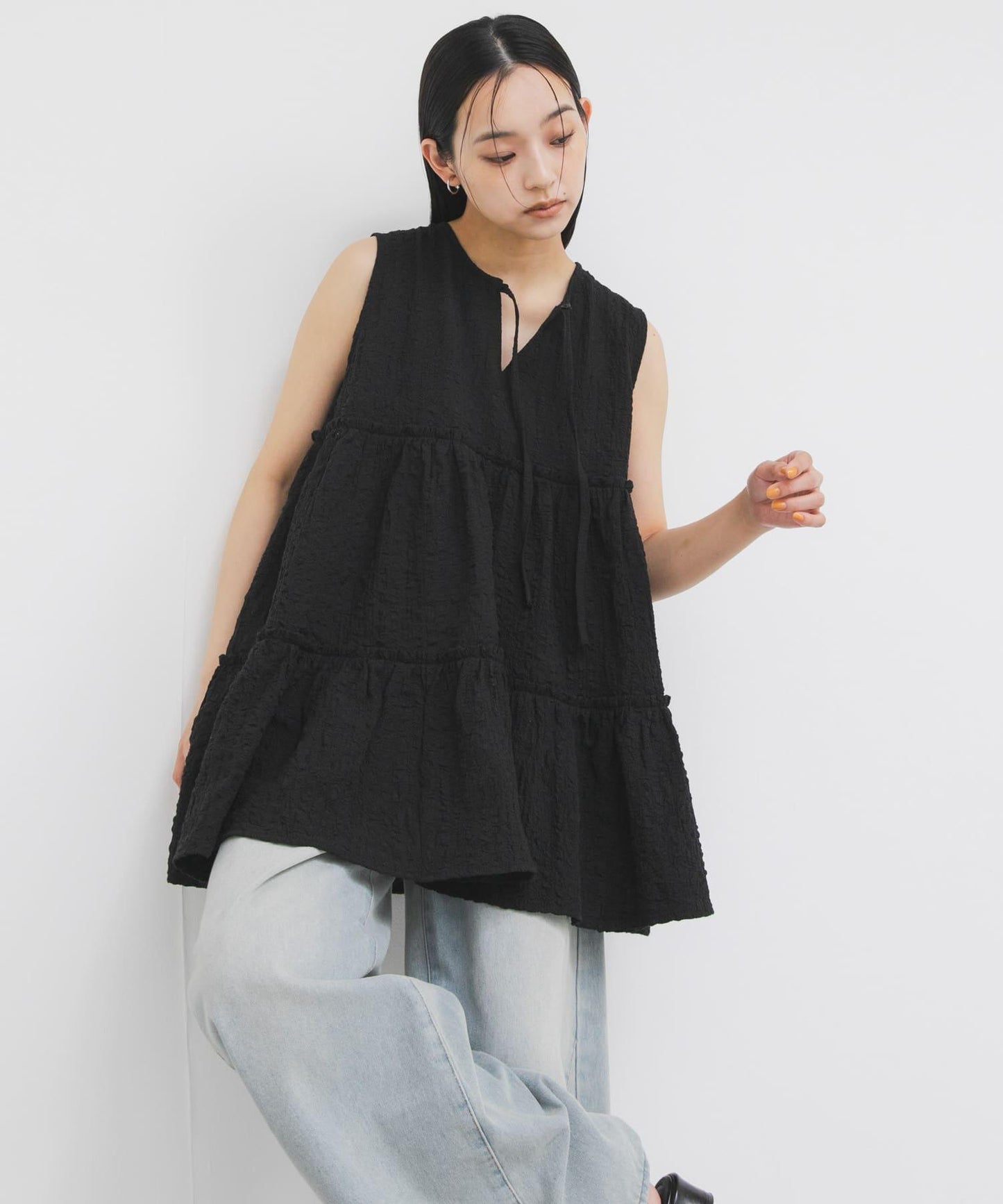 STAFF DESIGN PROJECT 2WAY層疊長款上衣