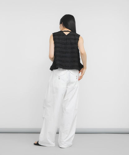 STAFF DESIGN PROJECT 流蘇條紋馬甲