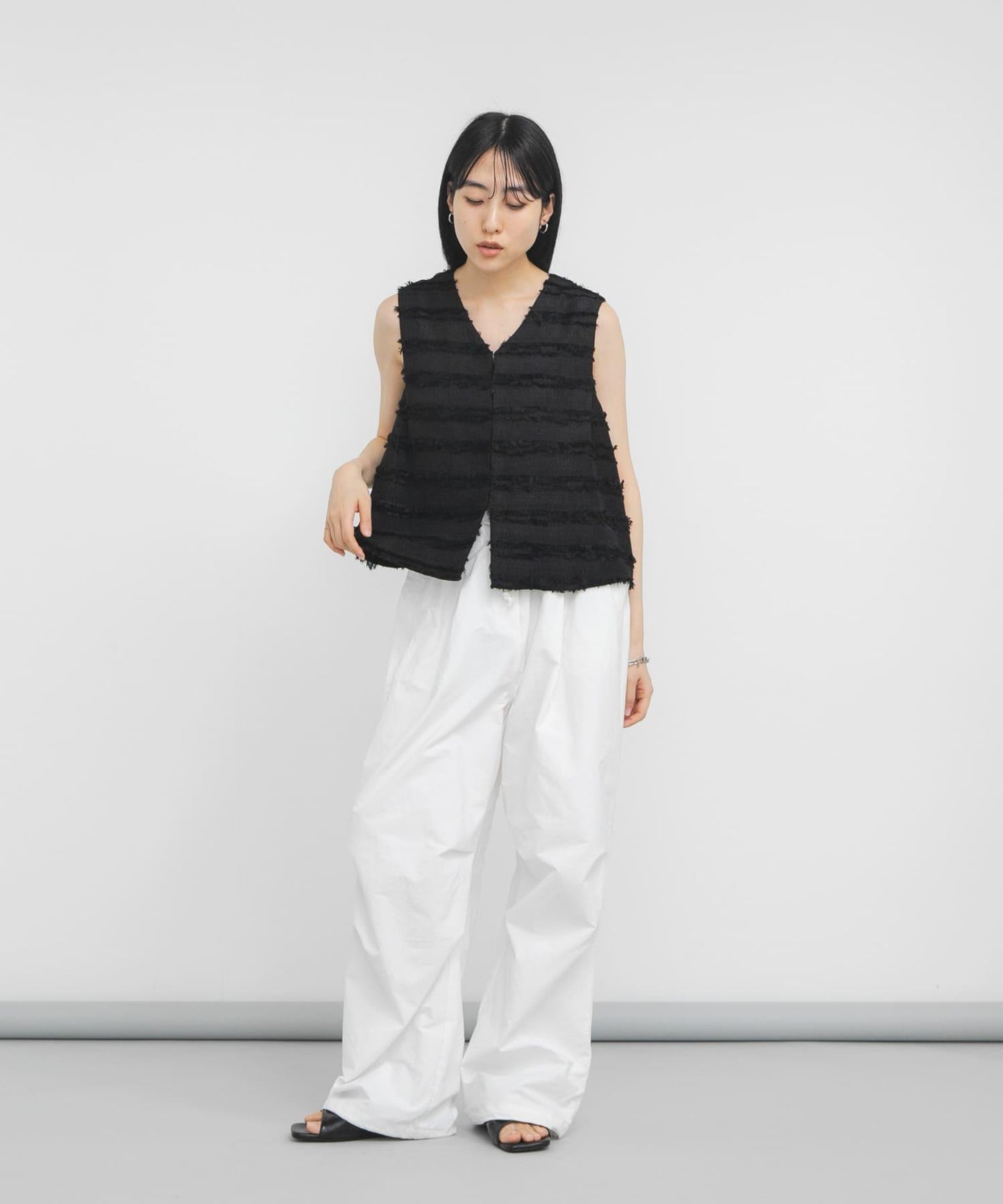 STAFF DESIGN PROJECT 流蘇條紋馬甲