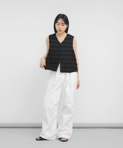STAFF DESIGN PROJECT 流蘇條紋馬甲