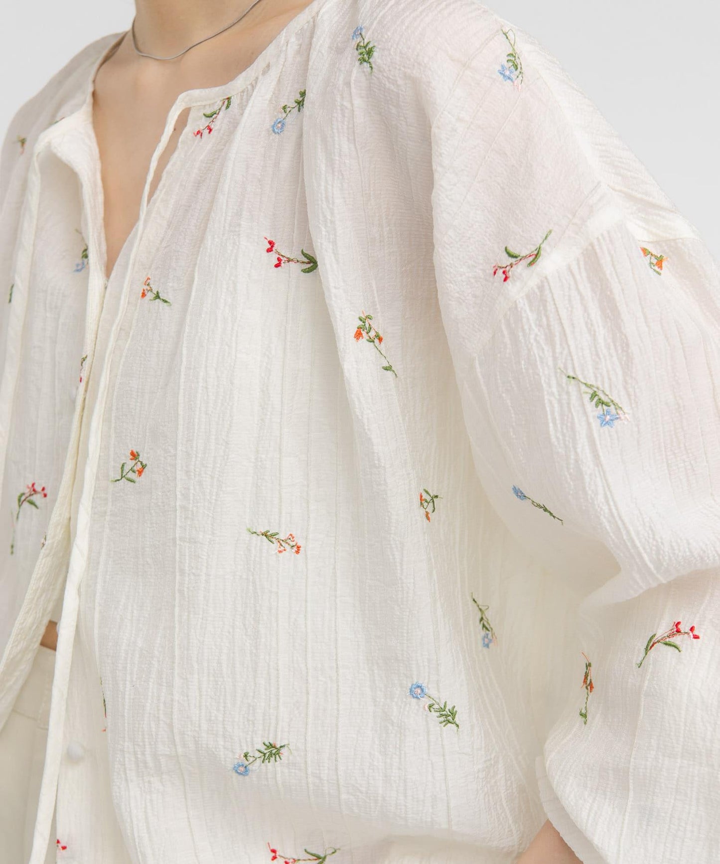 STAFF DESIGN PROJECT 2WAY刺繡女襯衫